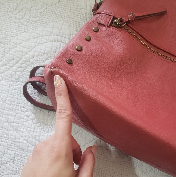 Sonoma Backpack Purse Red Faux Leather - Picture 6 of 8